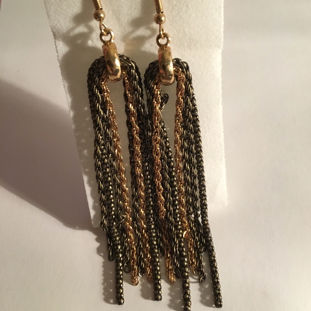 Long earrings costume jewelry
